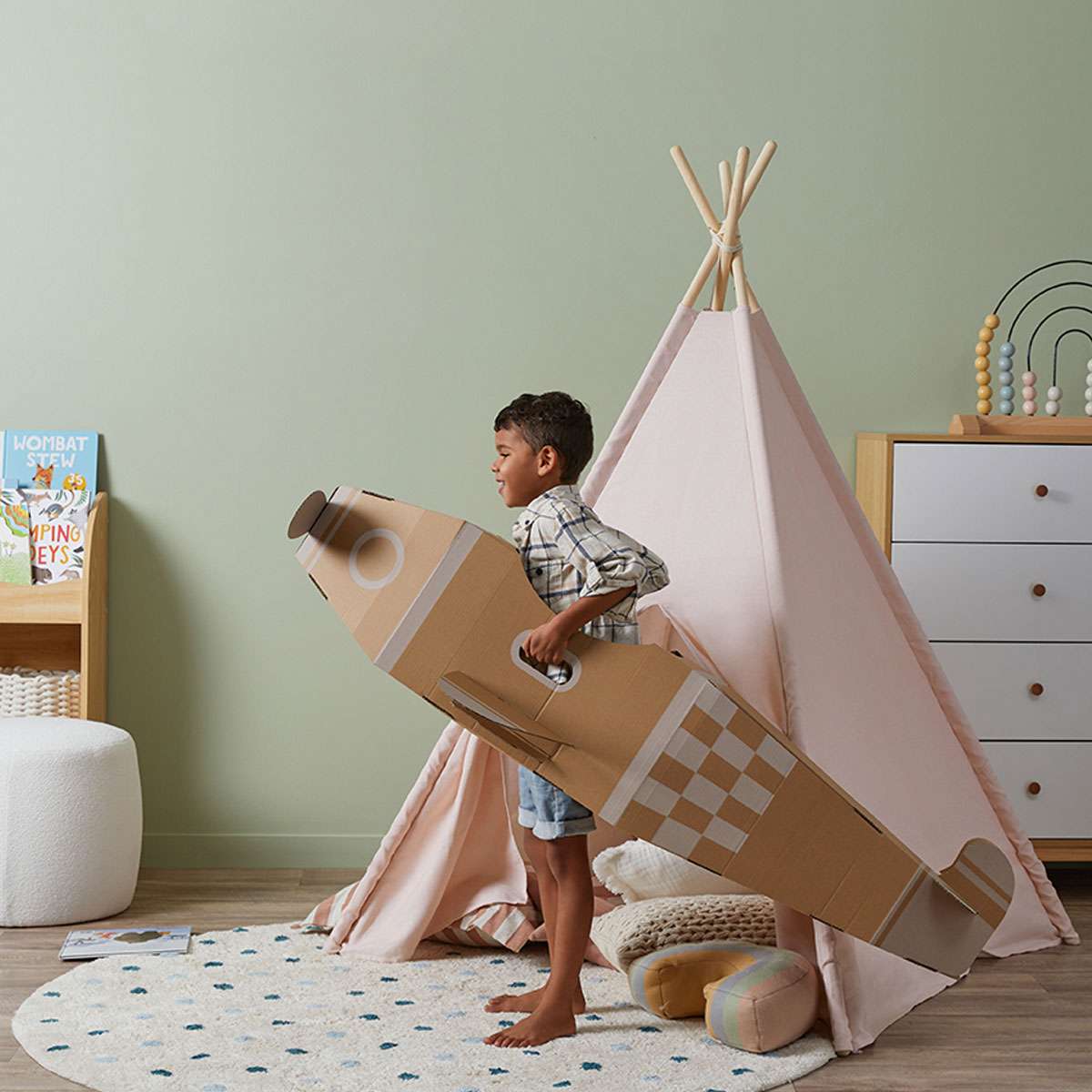 Cardboard Art Plane