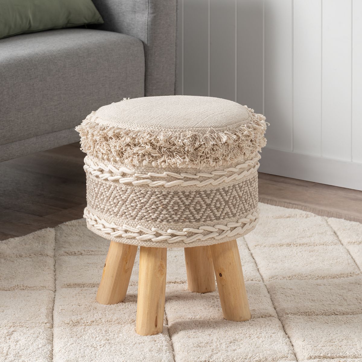 Pippa Fringe Stool