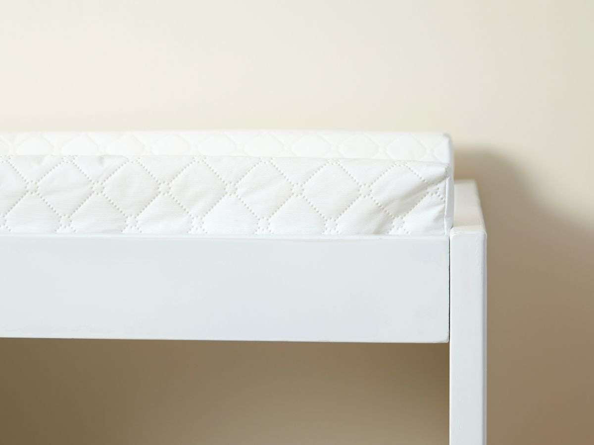 Alexandria Rattan Change Table - White/Natural