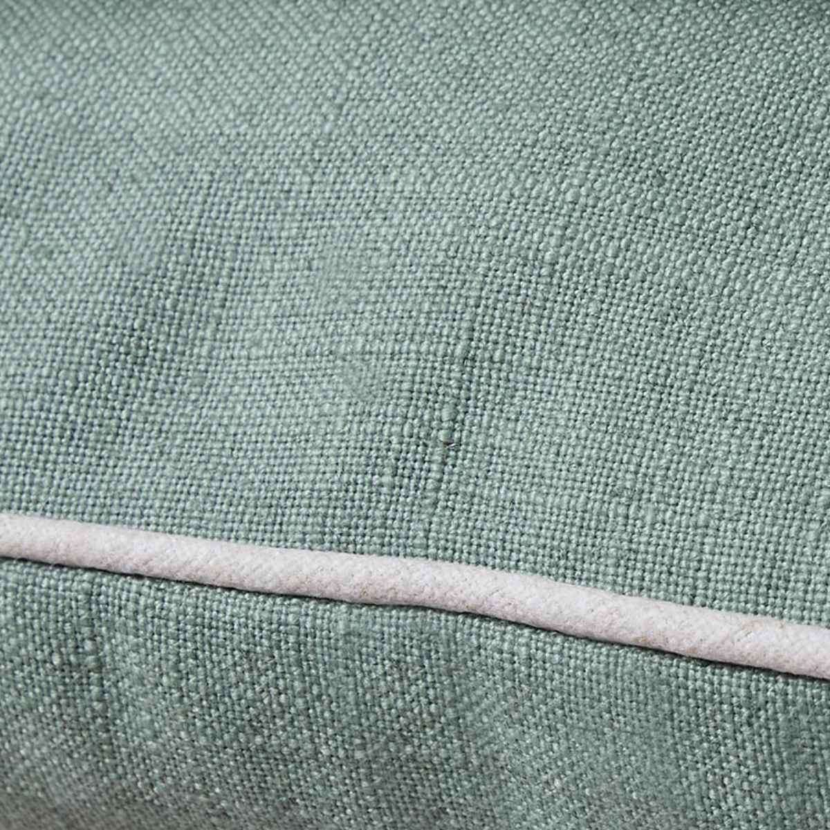 Mocka Piped Cushion - Sage/Natural