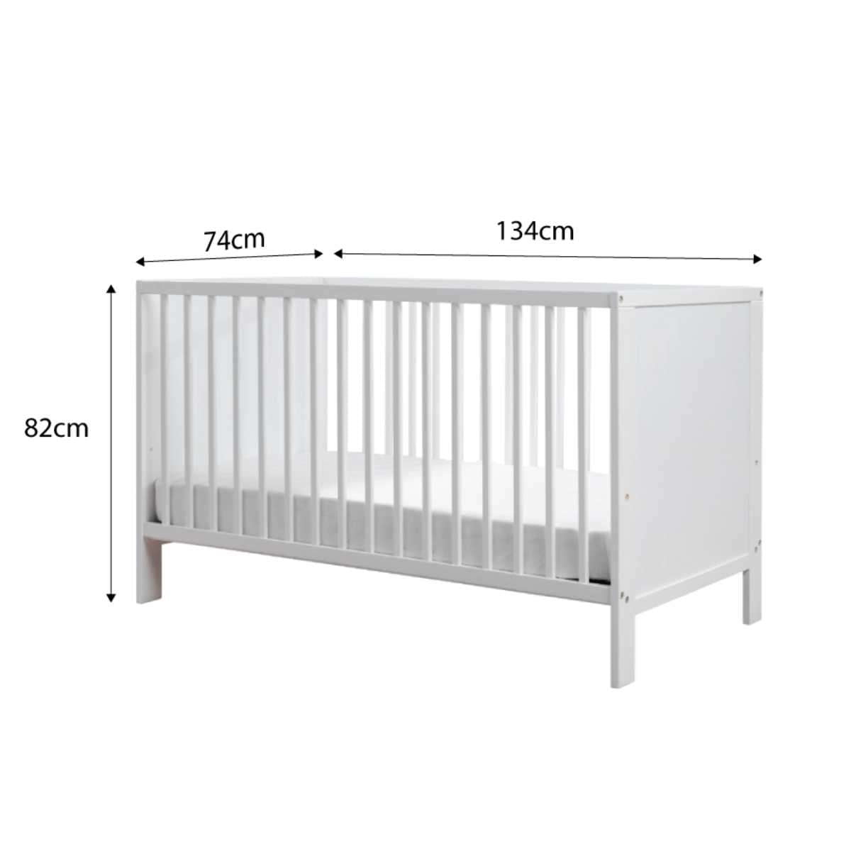Mocka Aspiring Cot - White