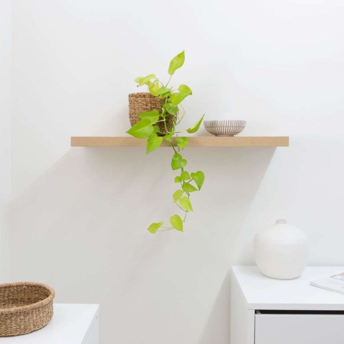Floating Shelf - 90cm - Natural