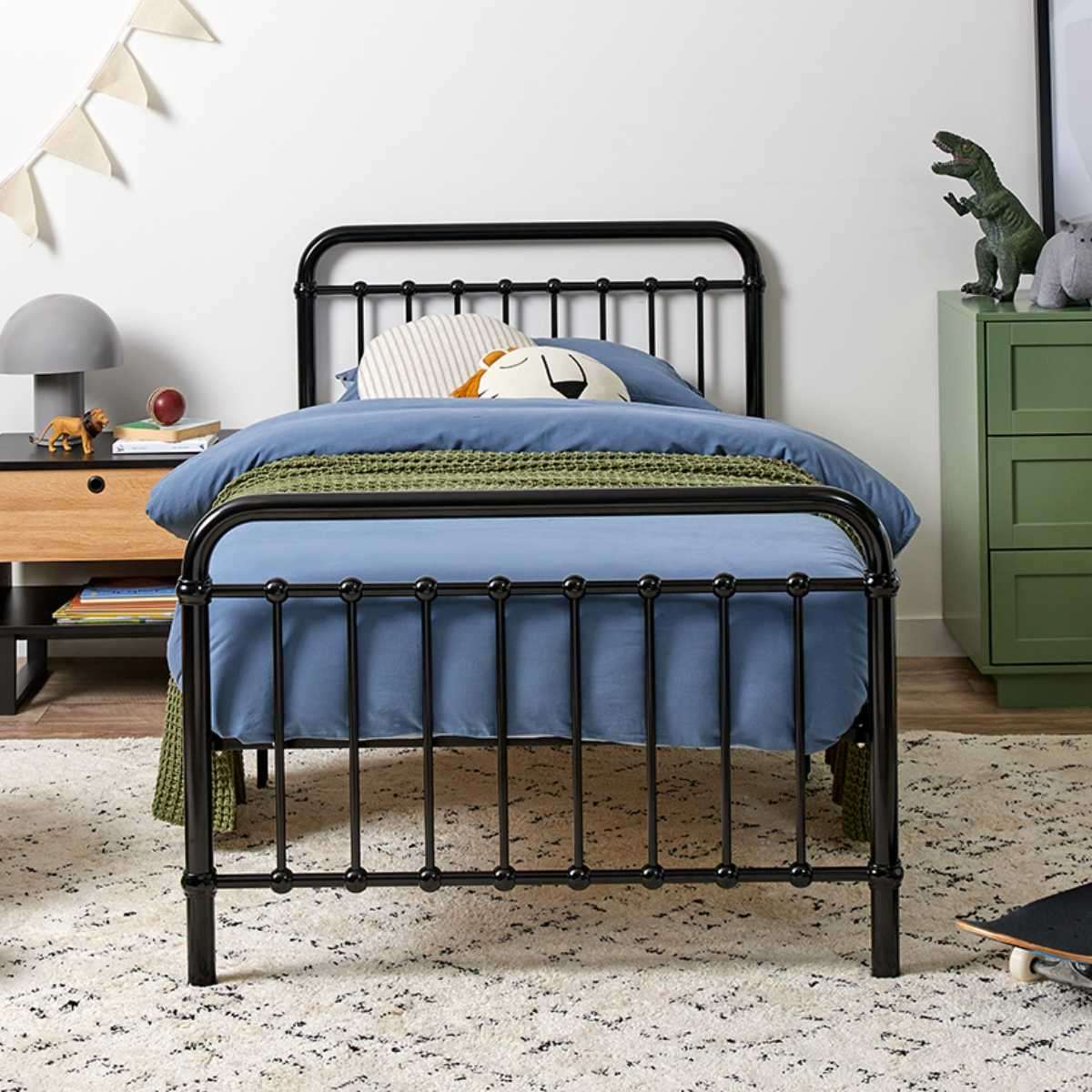 Sonata Black Single Four Piece Bedroom Set