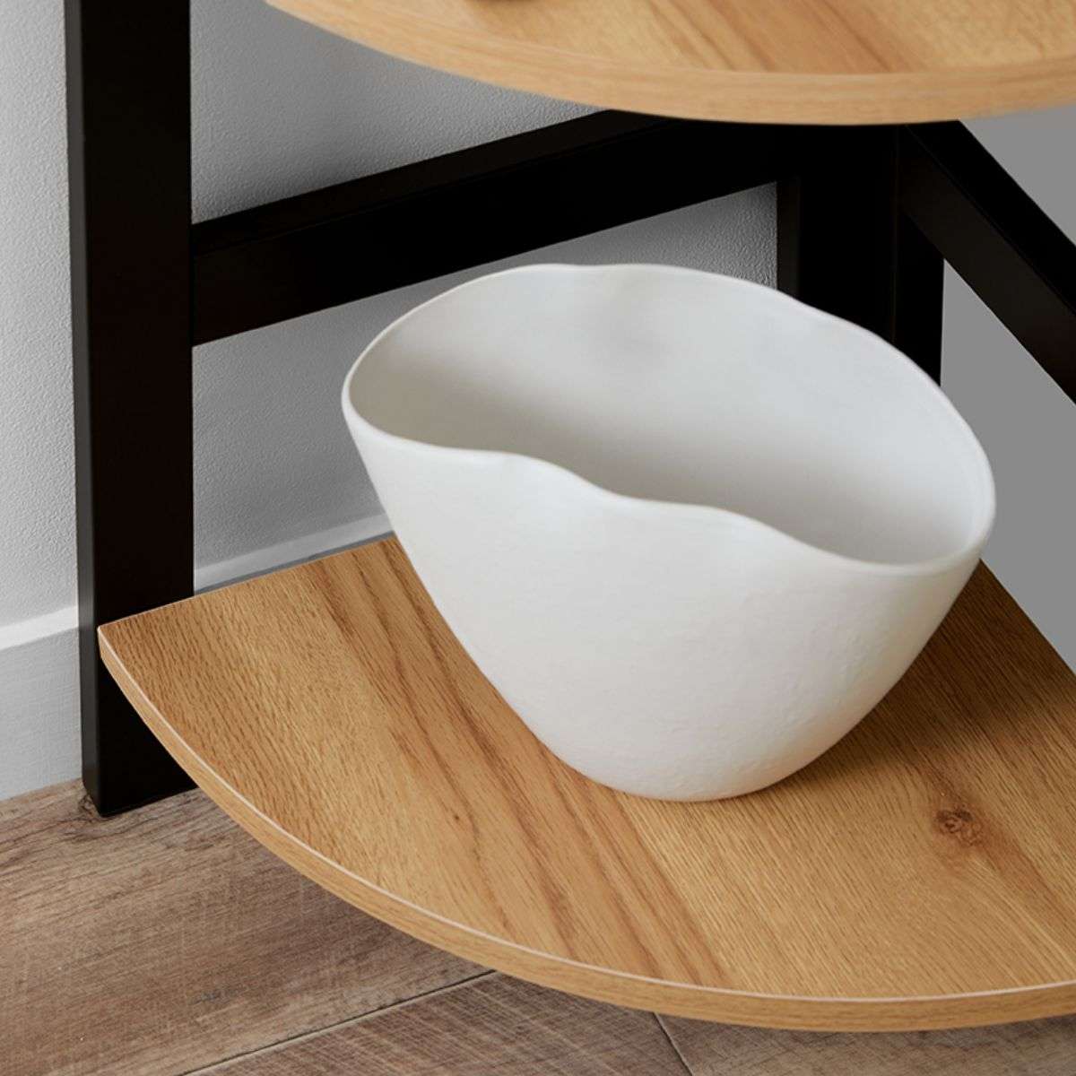 Porto Corner Shelves - Black