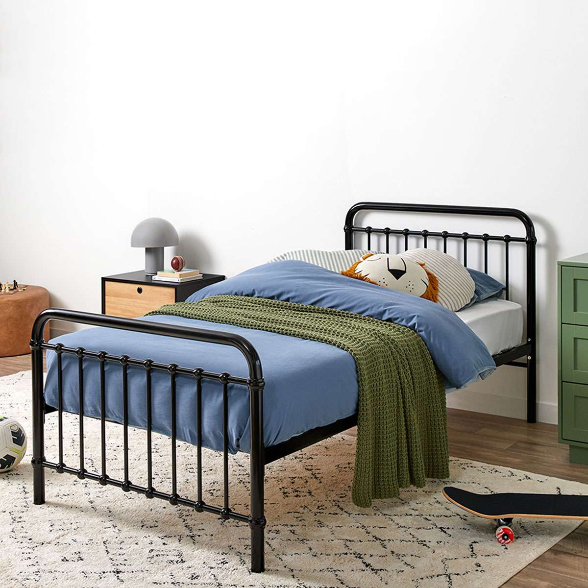 Sonata Bed - King Single - Black