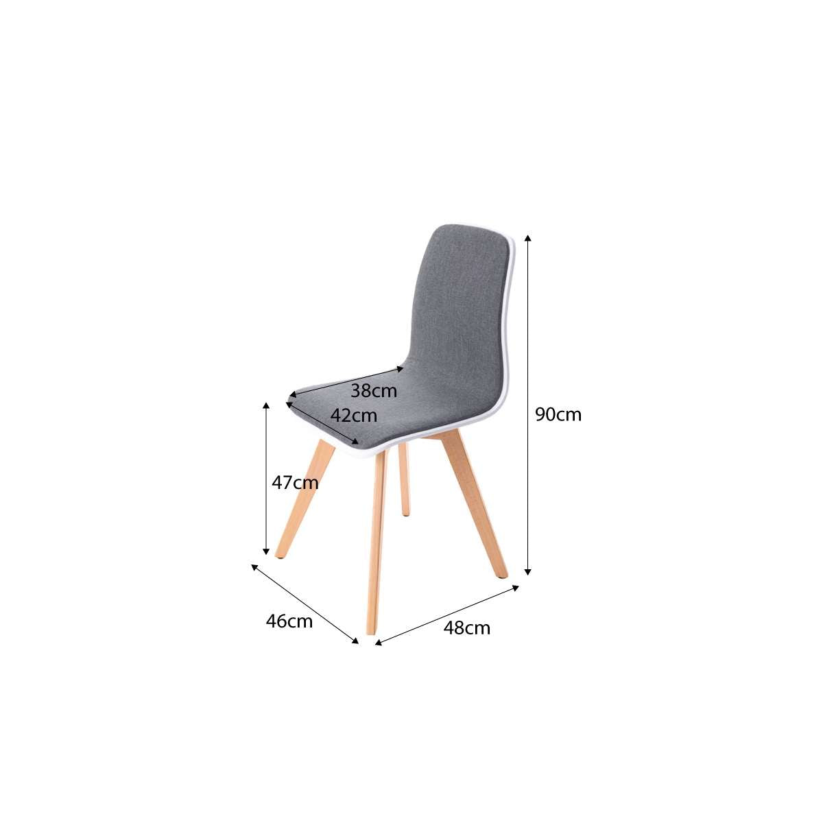 Austin Chair - Grey / White