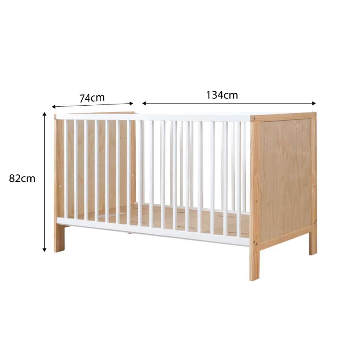 Aspiring White/Natural 3-in-1 Cot White Conversion Bundle