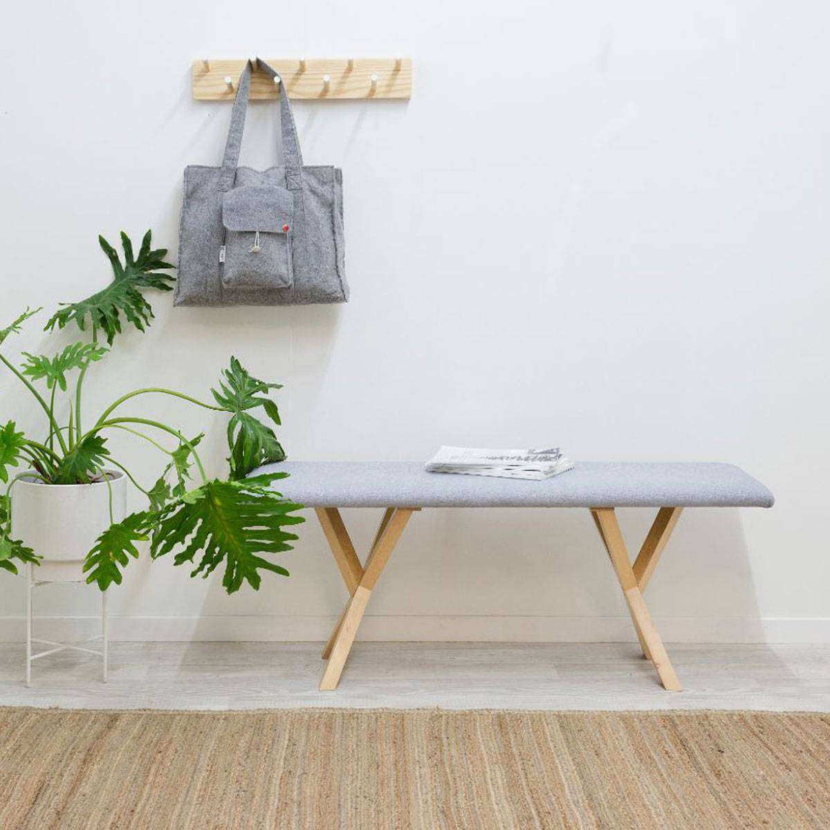 Livi Bench Seat - Light Grey