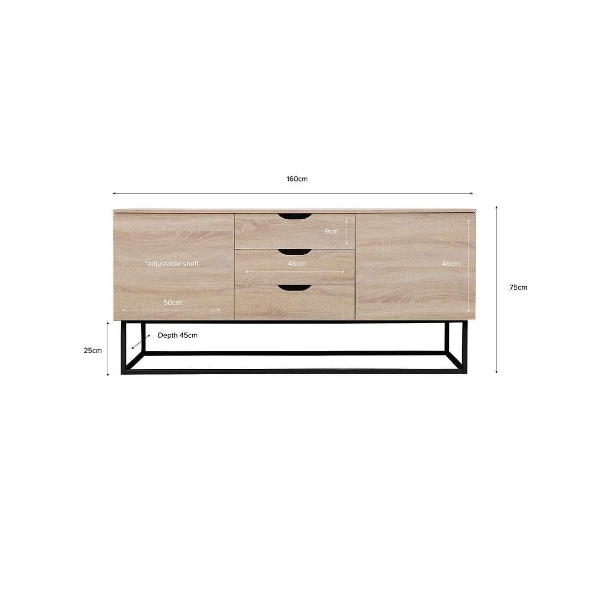 Vigo Buffet - Black