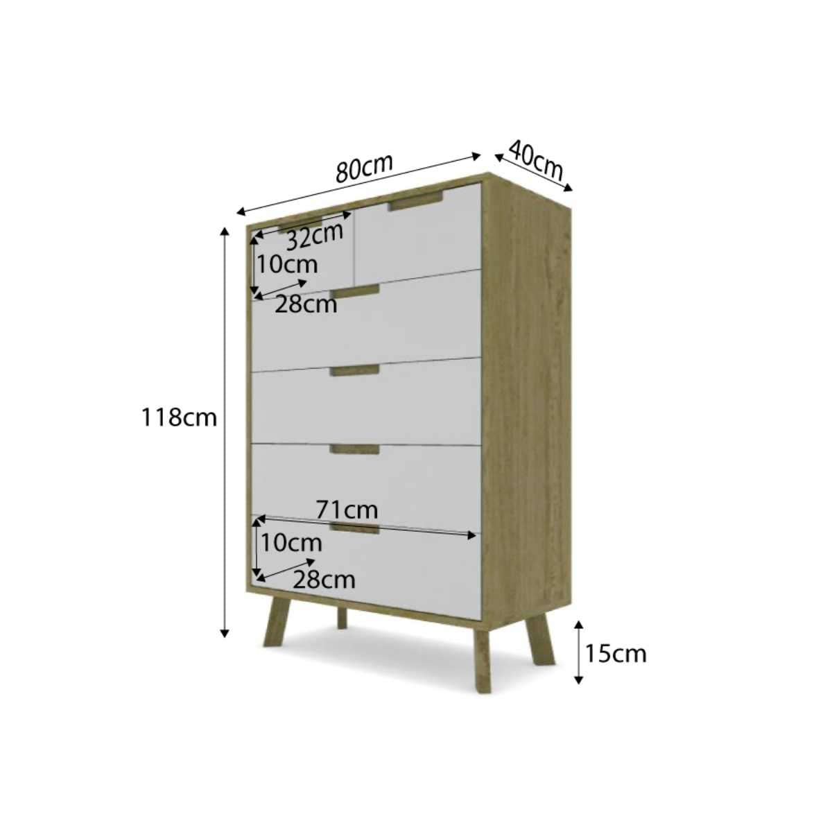 Chelsea Tallboy Drawers