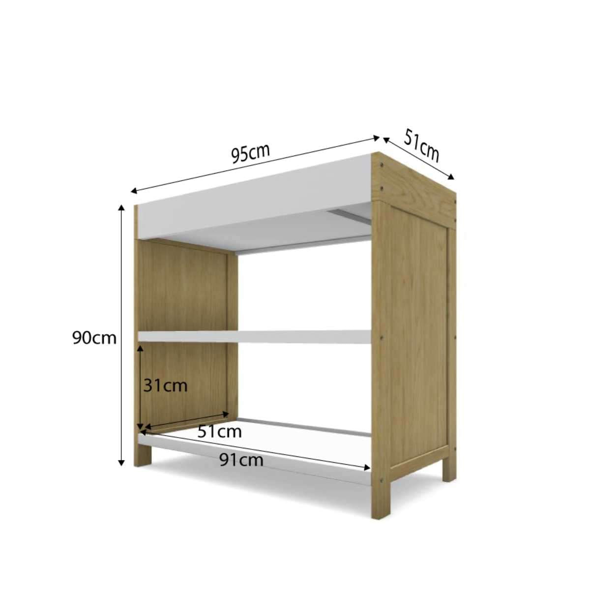 Aspiring Change Table - White/Natural