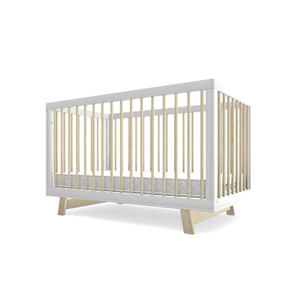 Aspen Cot - White/Natural