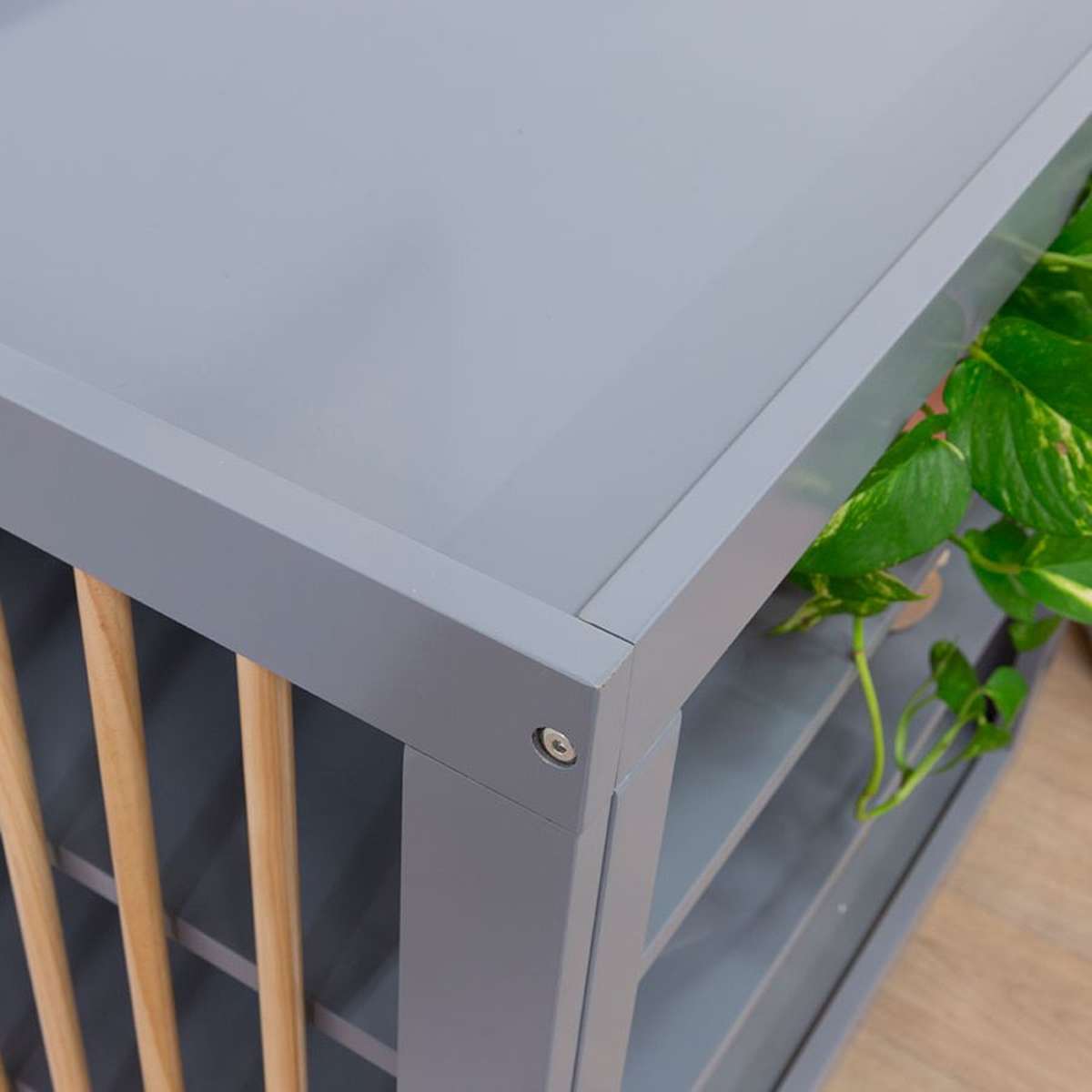 Aspen Change Table - Grey/Natural