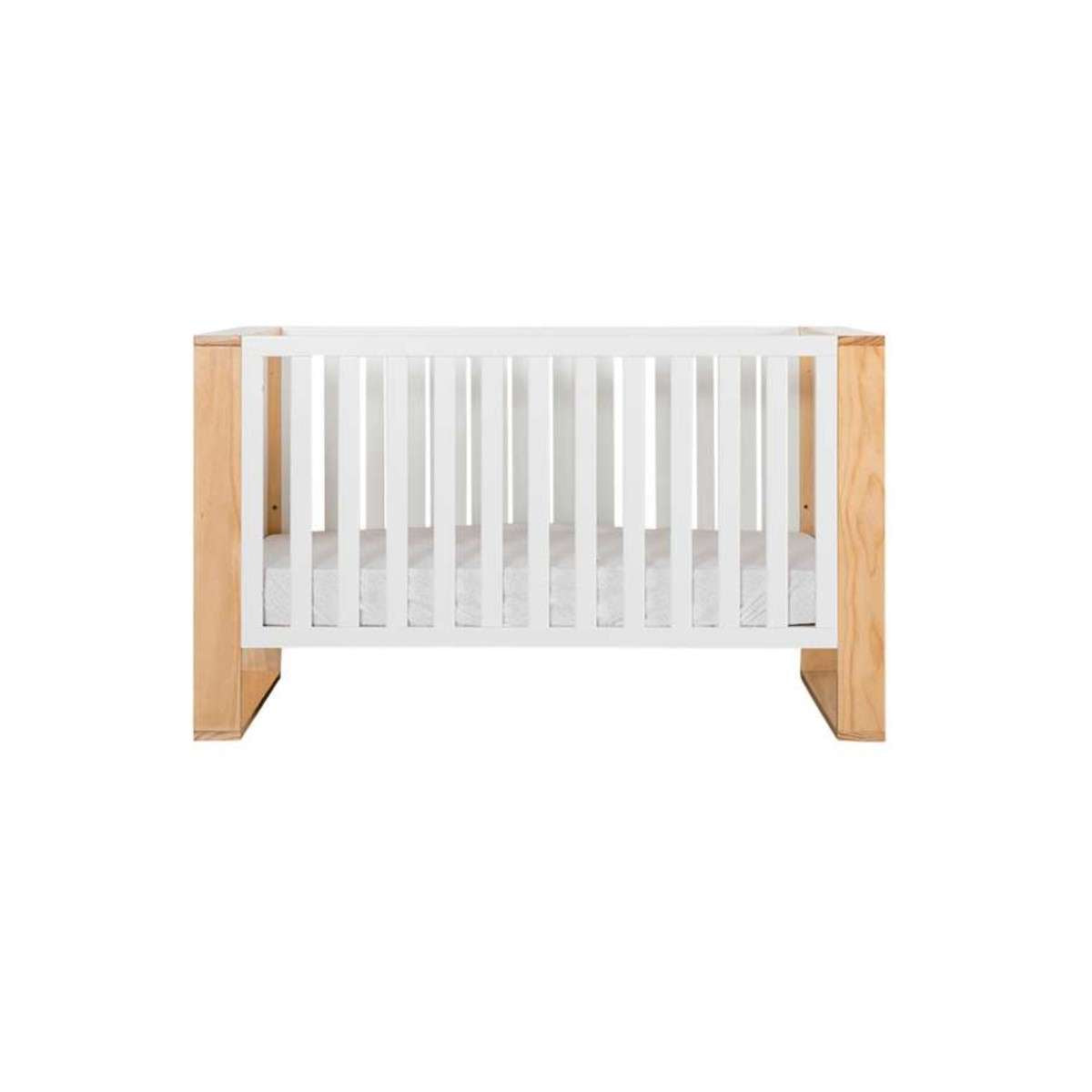 Boston Cot - White/Natural