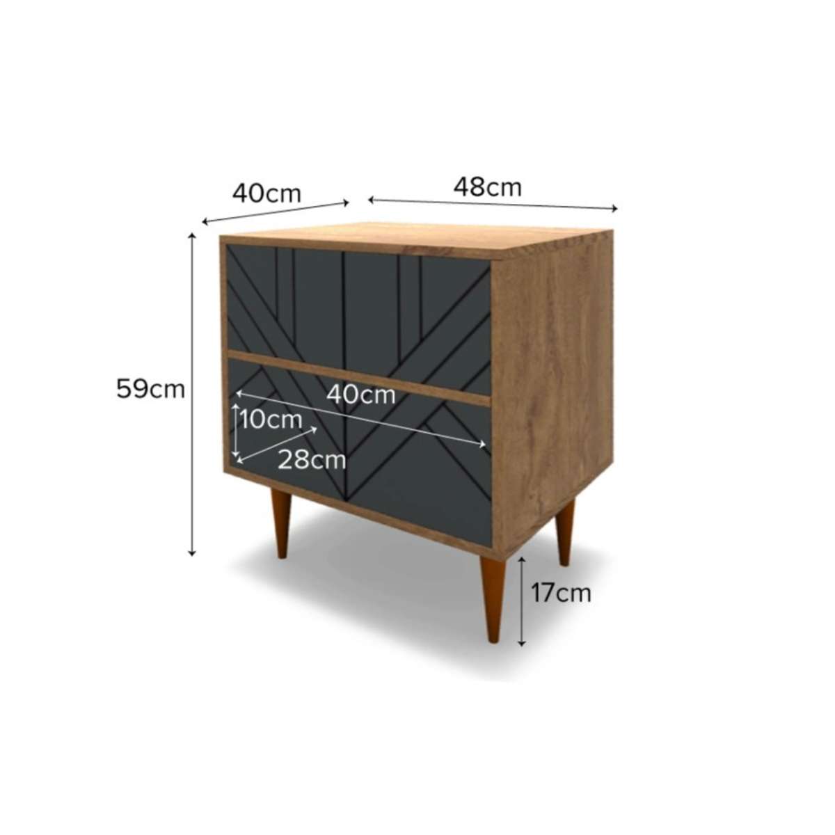 Zara Bedside Table