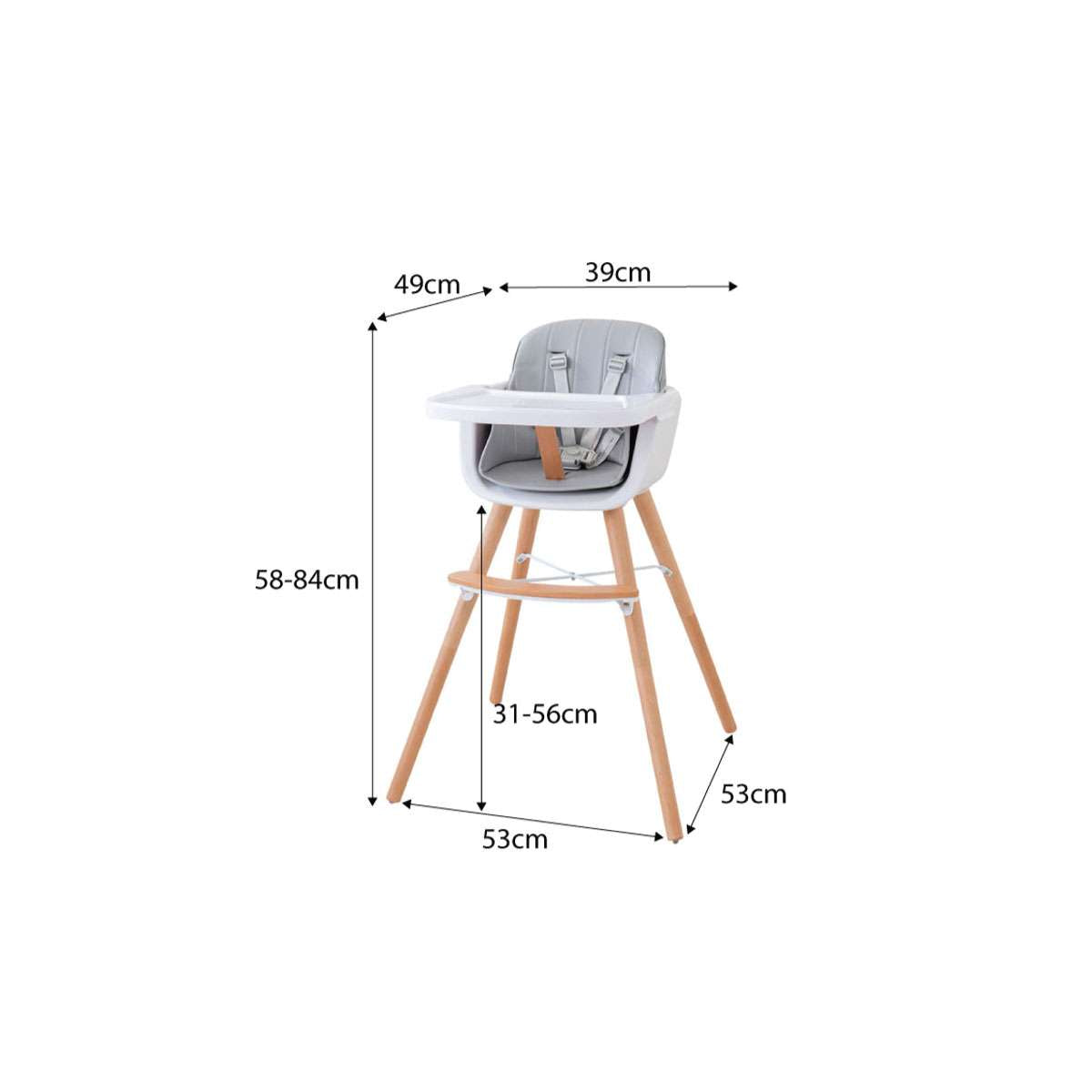 Jenson Highchair - Grey
