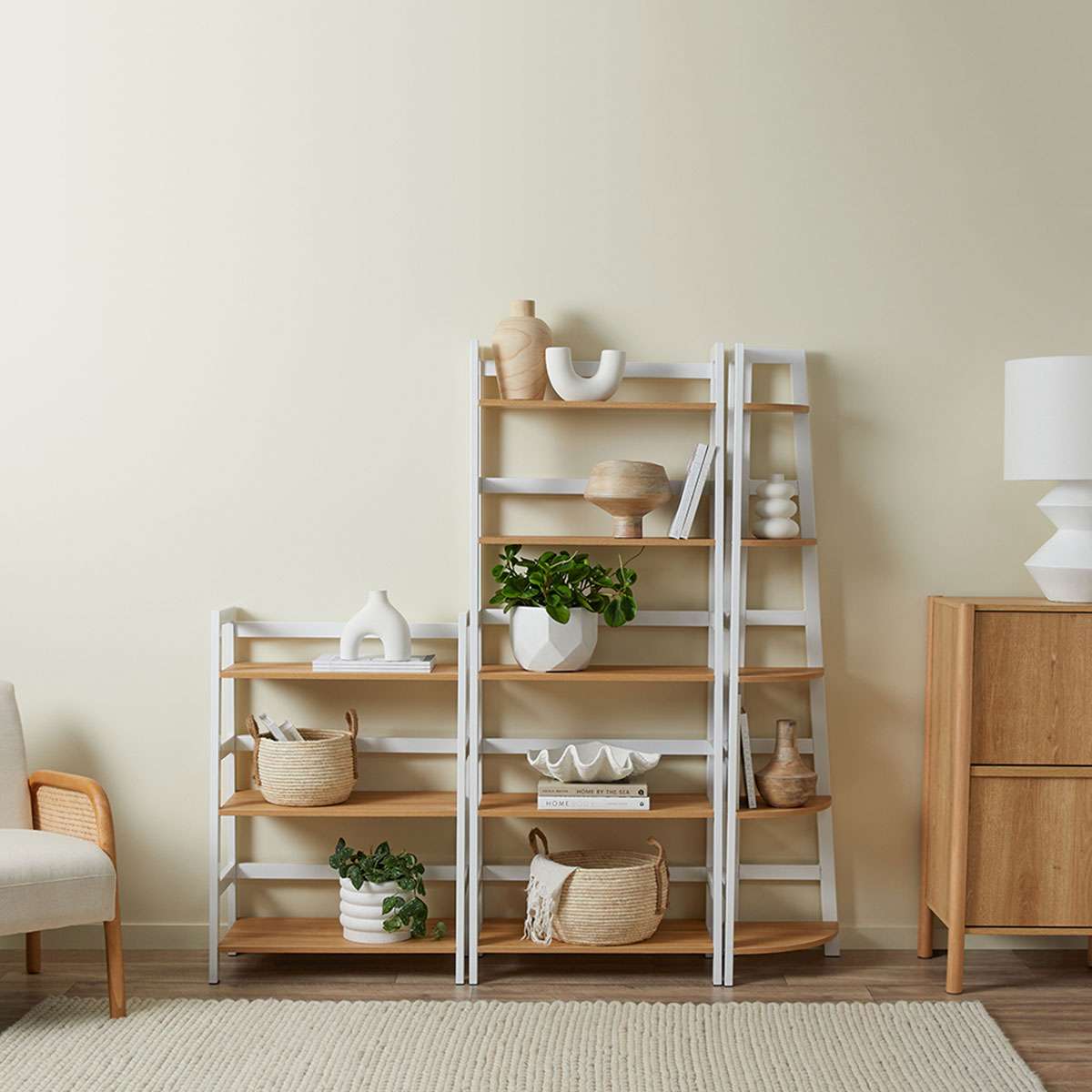 Porto Three Shelves - White