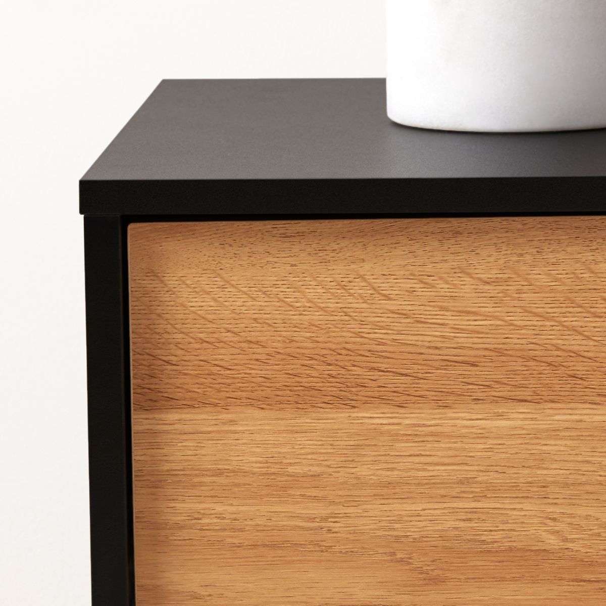 Parker Bedside Table - Black