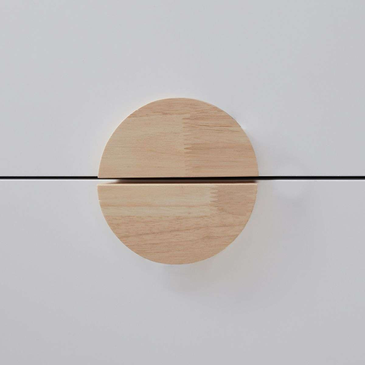 Eclipse Bedside Table - White