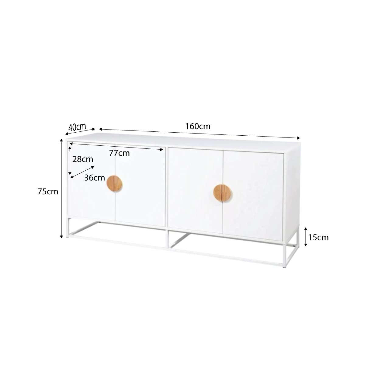 Eclipse Buffet - White