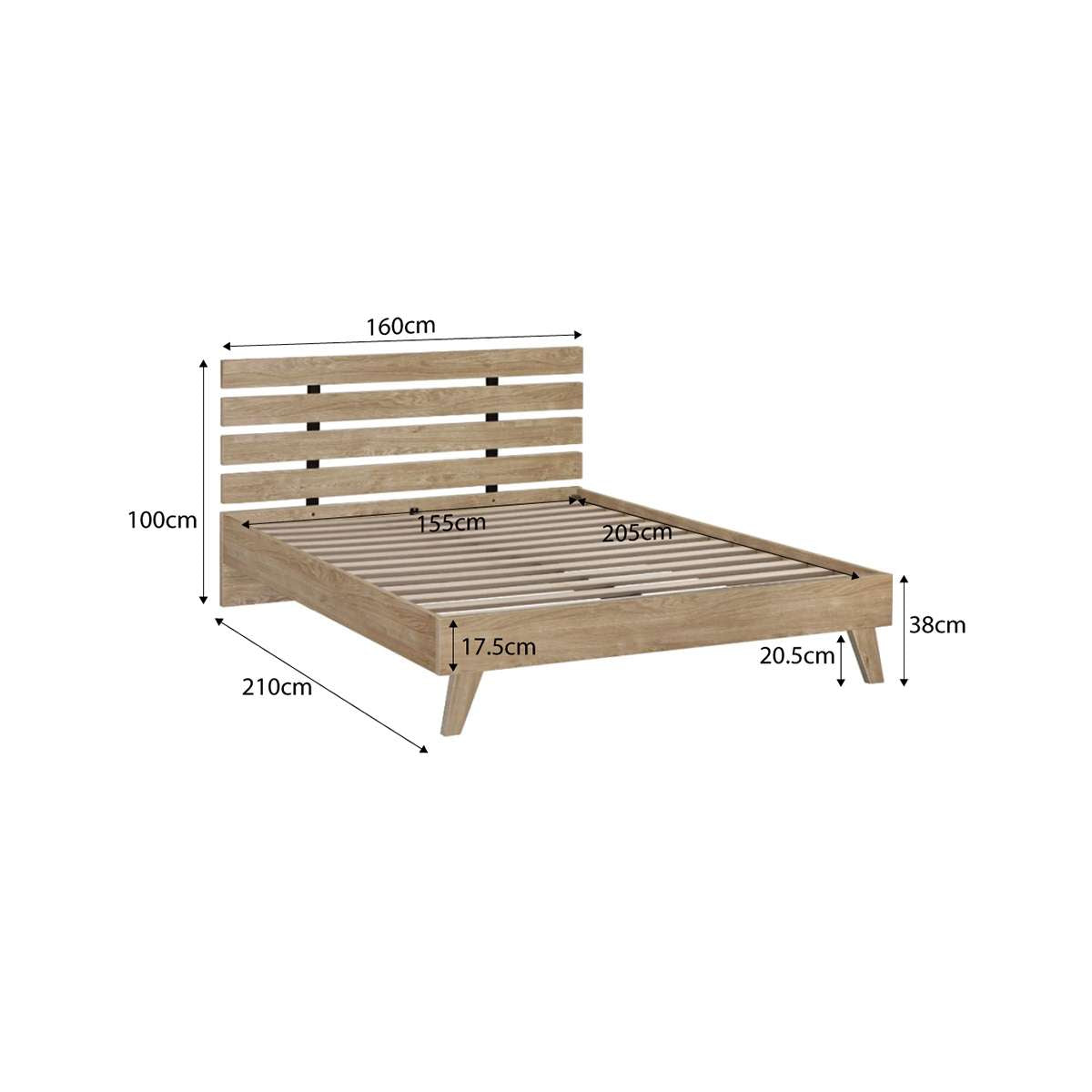 Soren Queen Bed - Natural