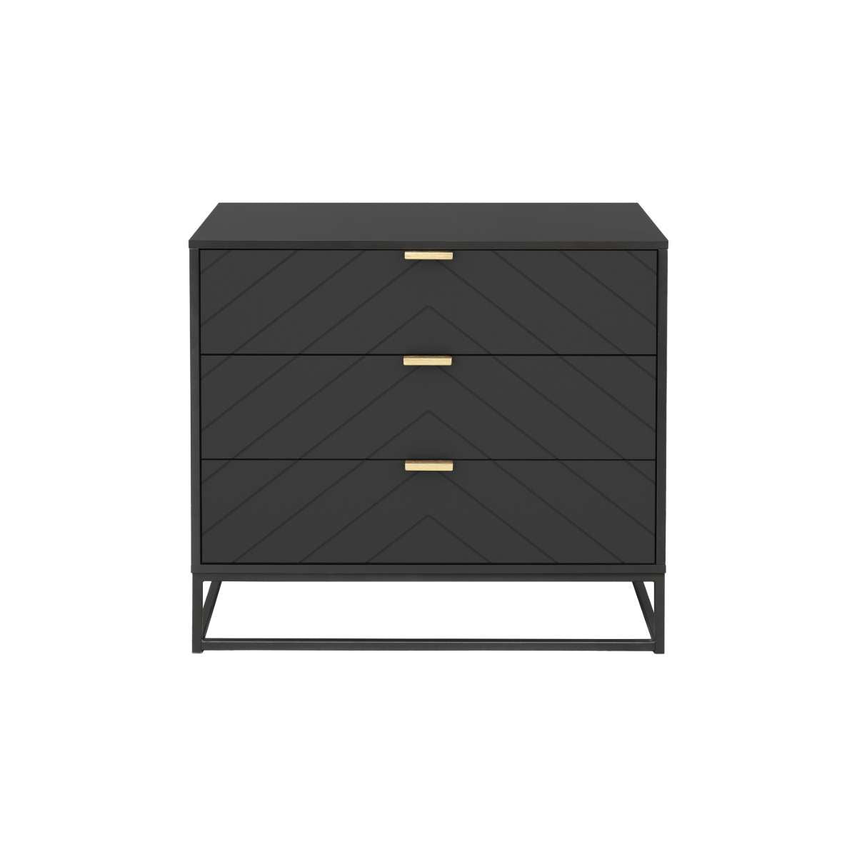 Inca Three Drawer - Black