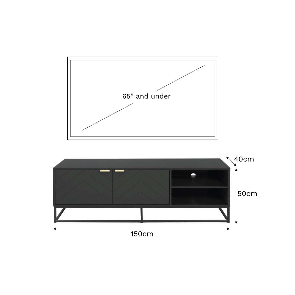 Inca Entertainment Unit - Black