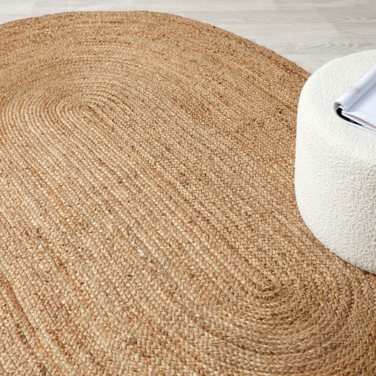 Tallow Oval Floor Rug - Large