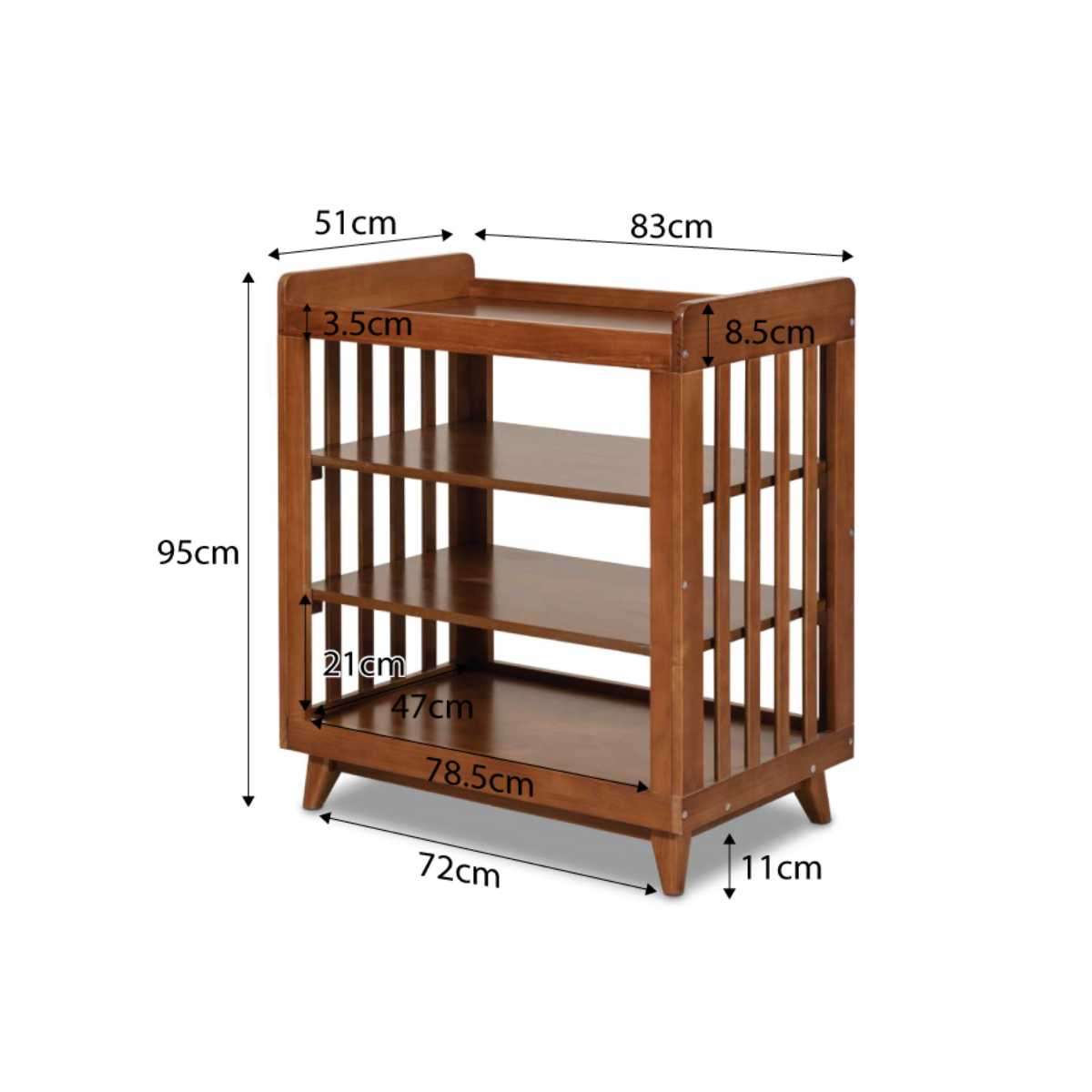Elias Change Table - Chestnut