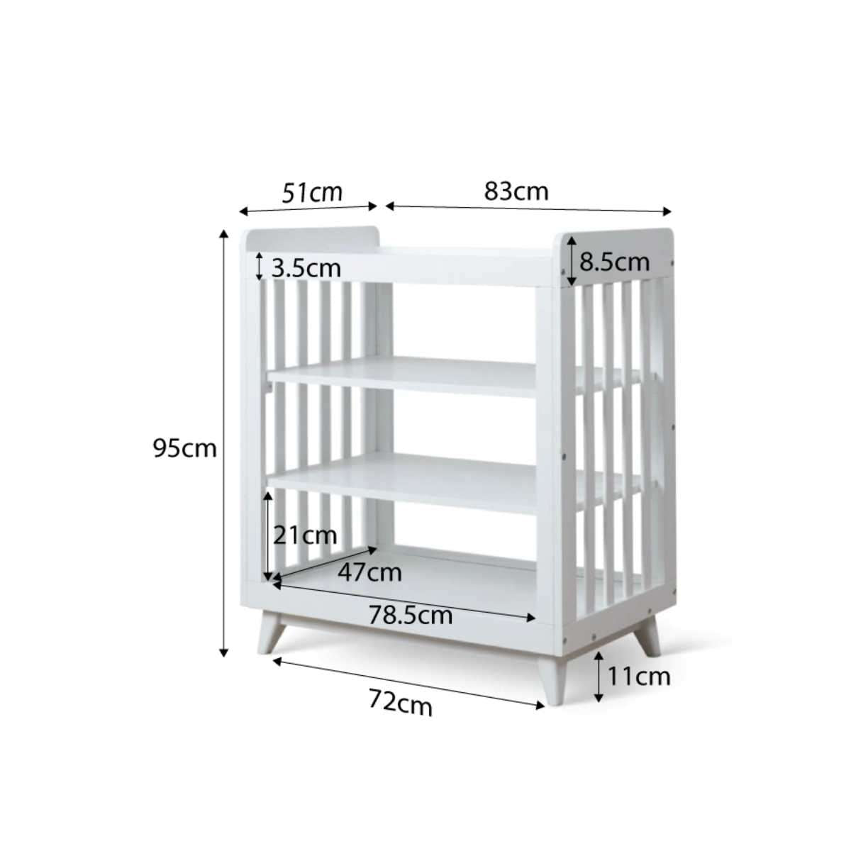 Elias Change Table - White