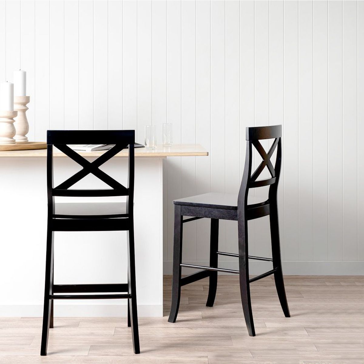 Hamptons Bar Stool - Black