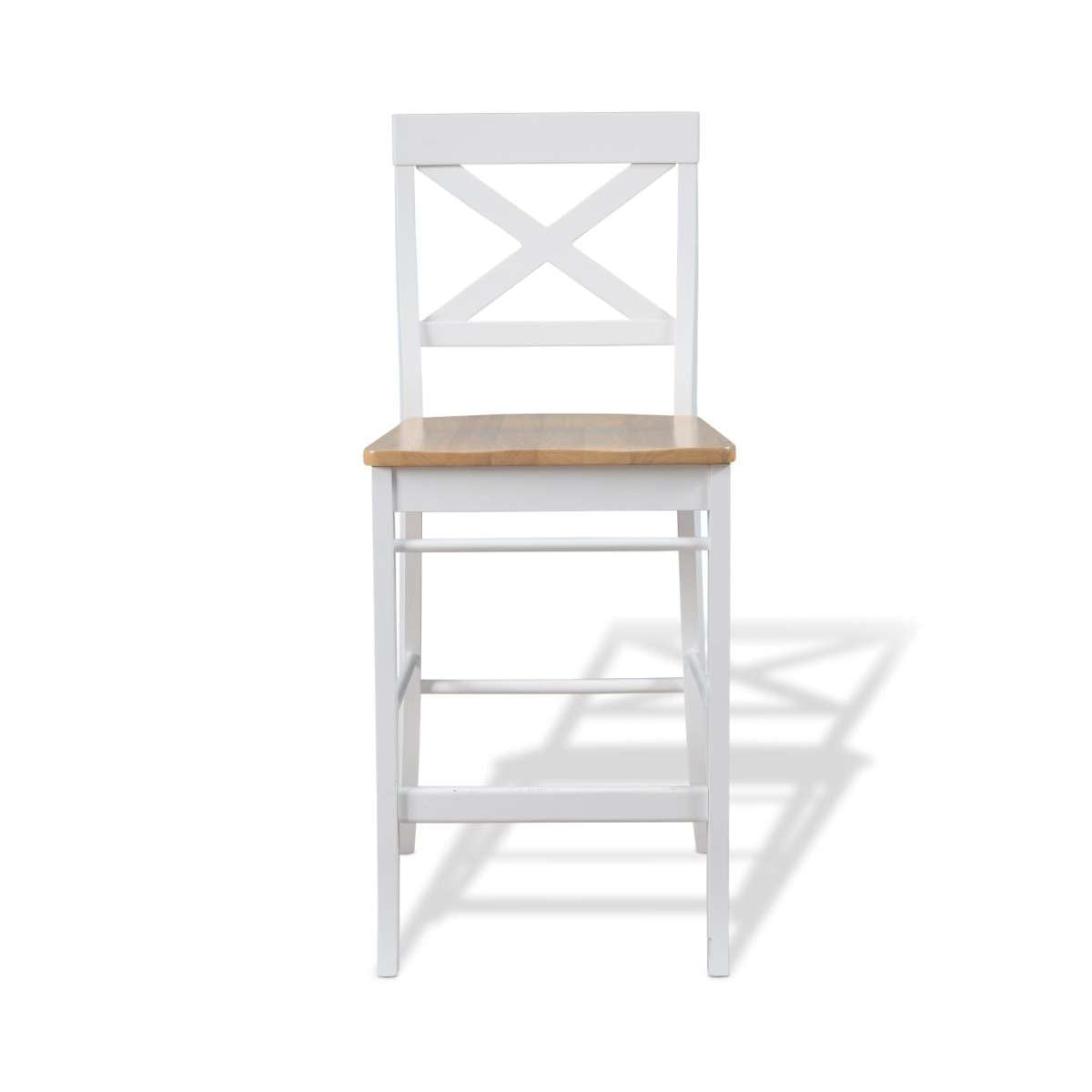 Hamptons Bar Stool - White/Natural