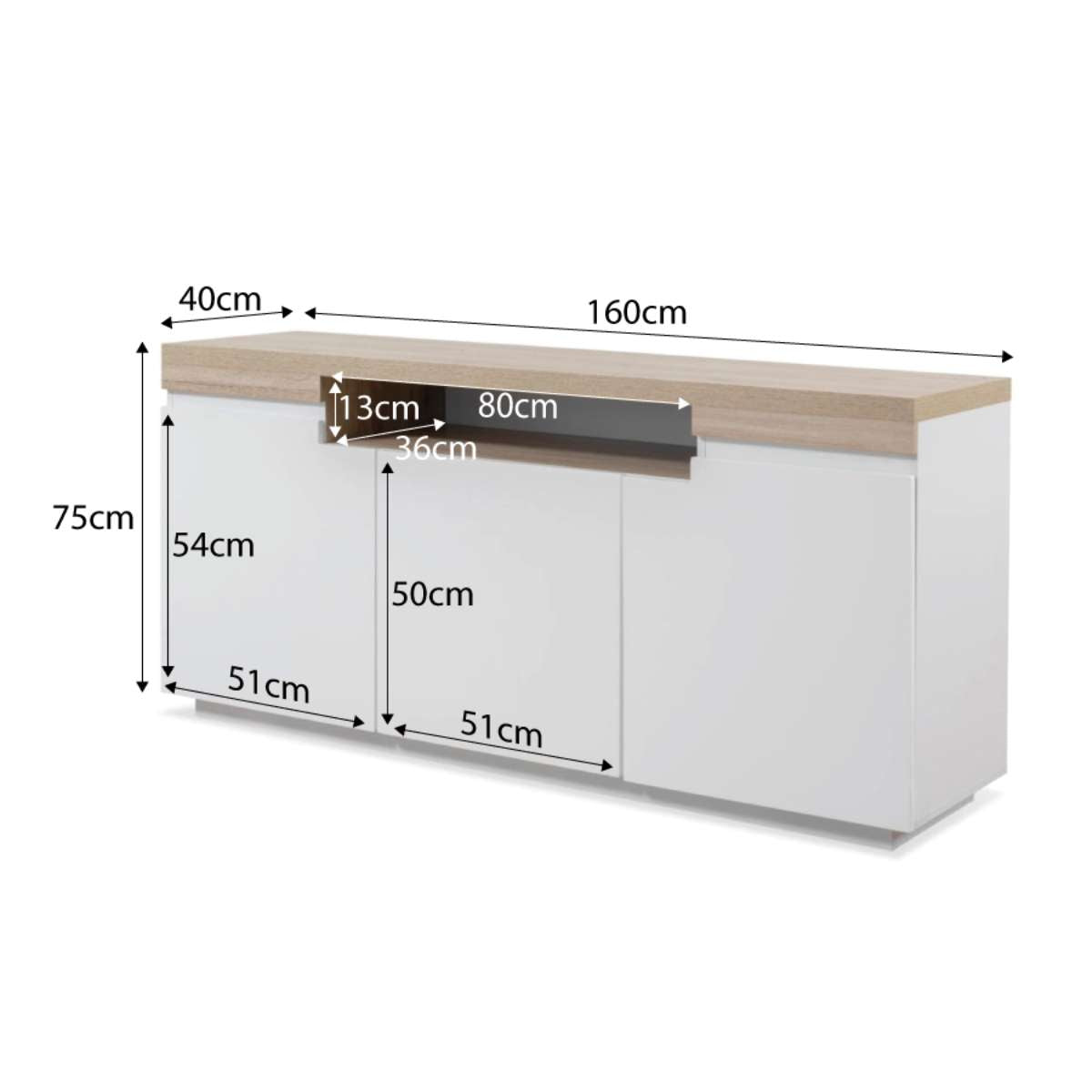 Sadie Buffet Three Door