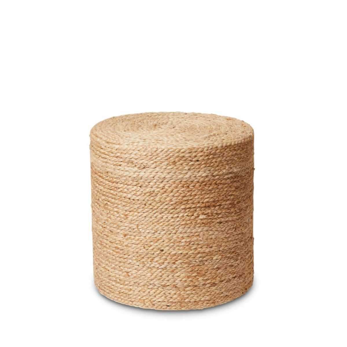 Jute Round Ottoman