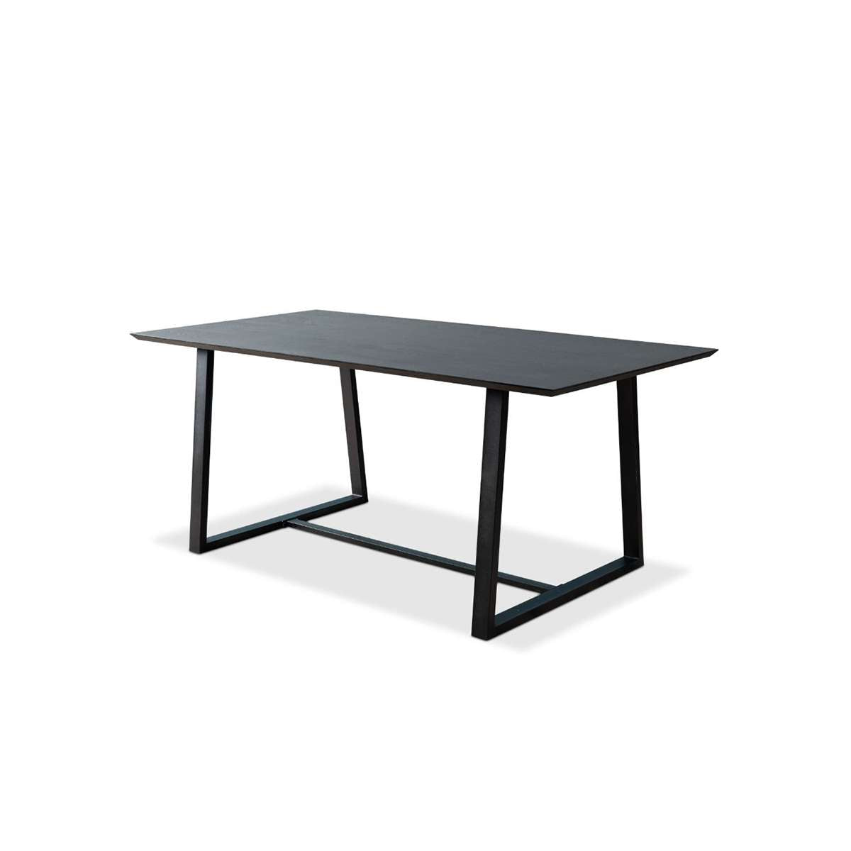 Zander 6 Seater Dining Table - Black
