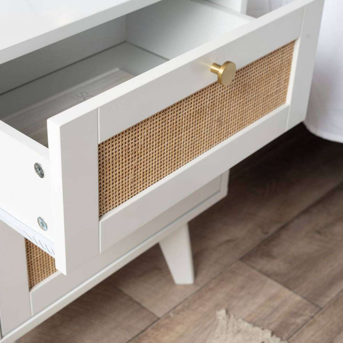 Georgia Two Drawer Bedside Table