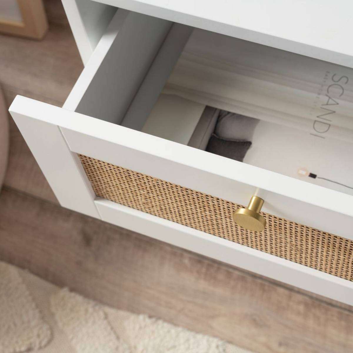 Georgia Two Drawer Bedside Table