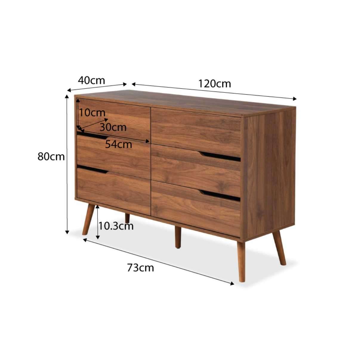 Edmond Six Drawer