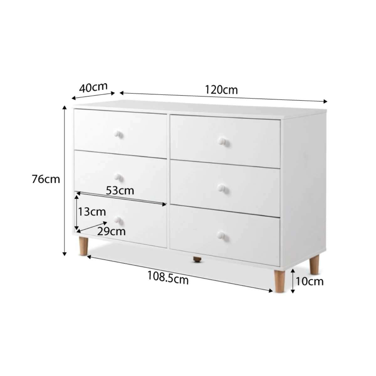 Hobart Six Drawer