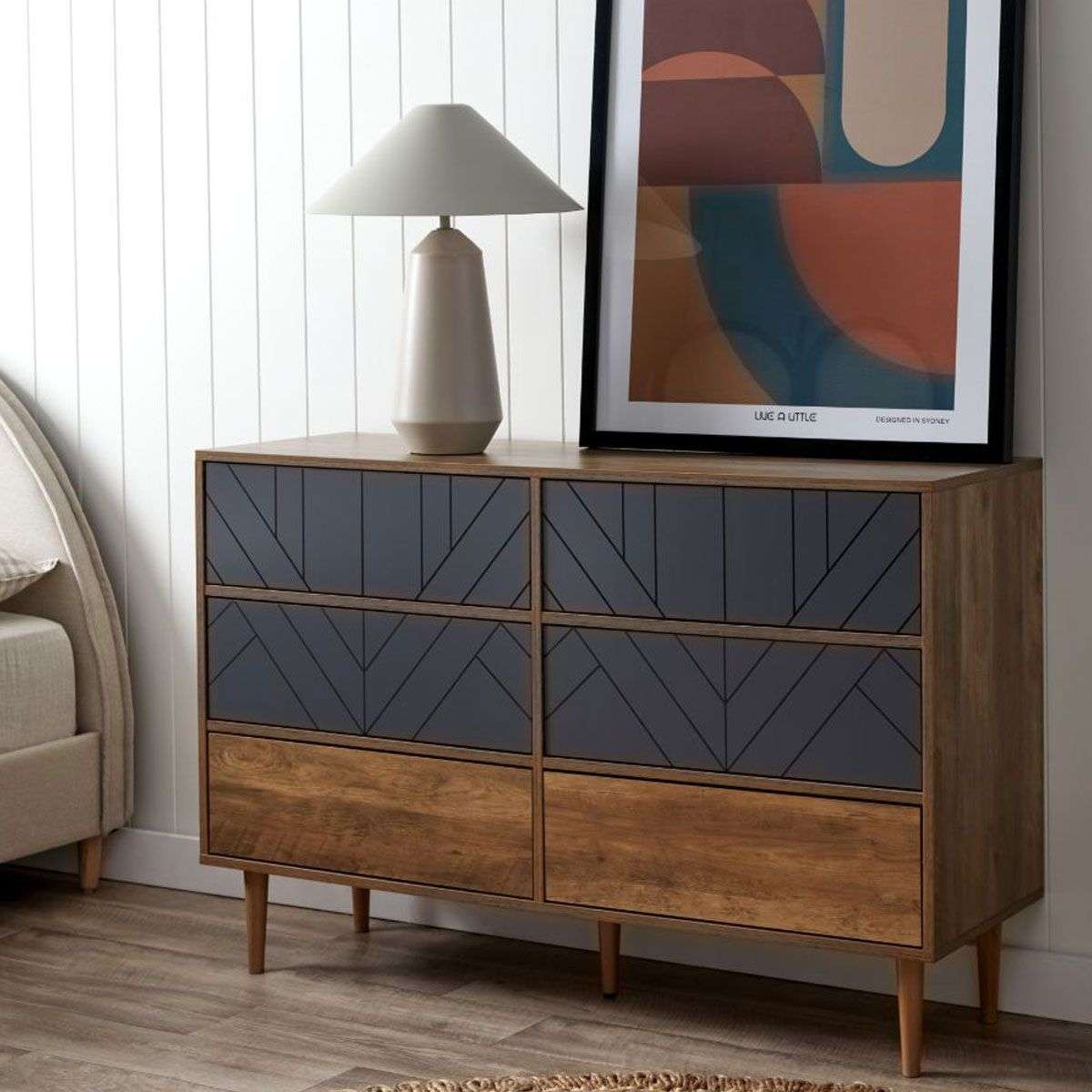 Zara Six Drawer - Wide