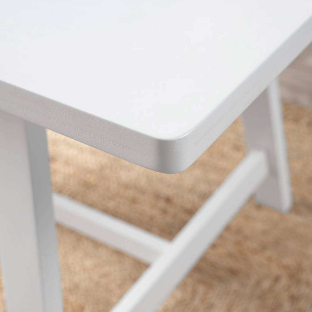 Hamptons 6 Seater Dining Table - White