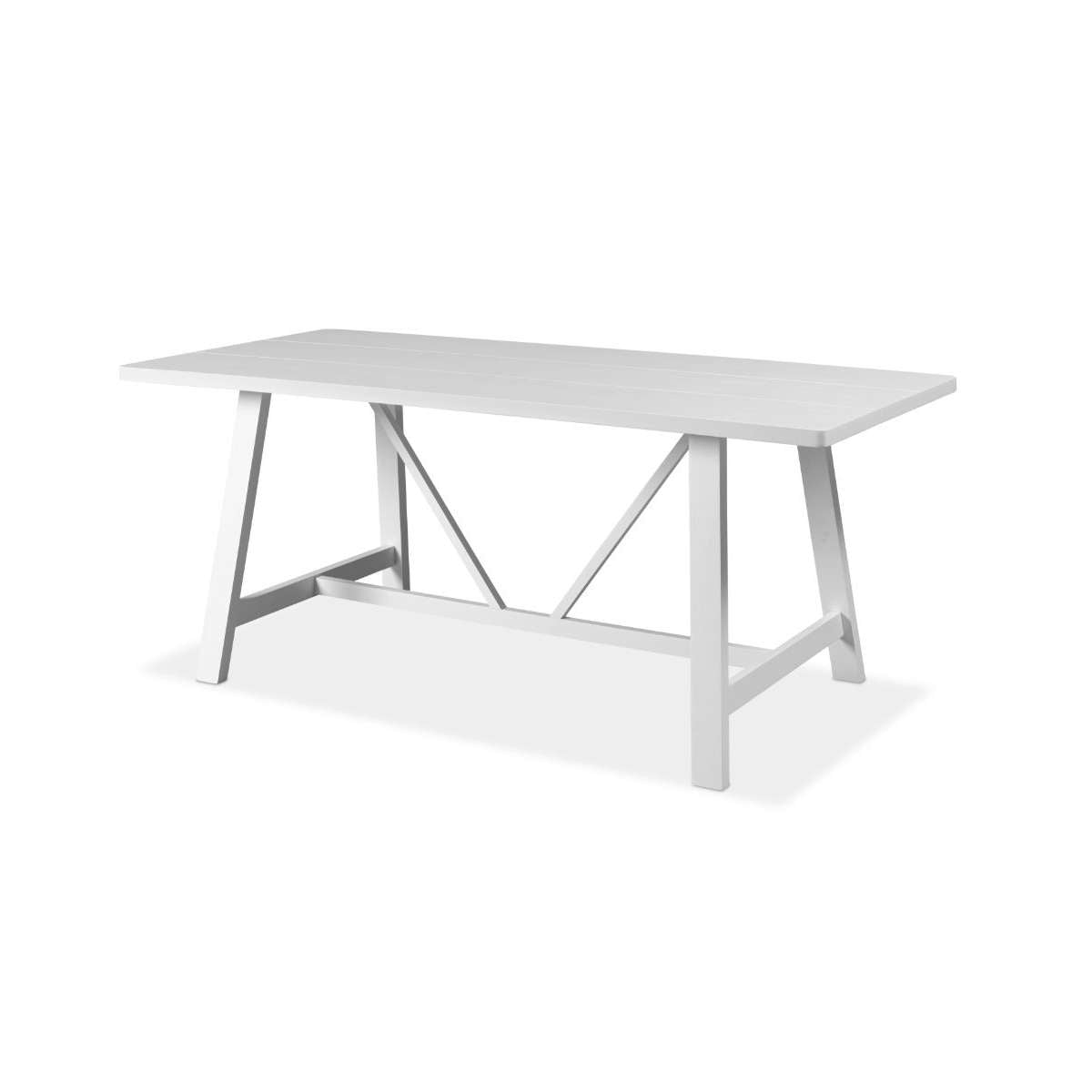Hamptons 6 Seater Dining Table - White
