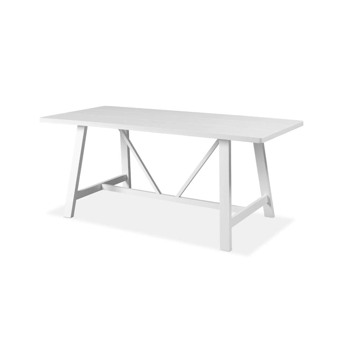 Hamptons 6 Seater Dining Table - White