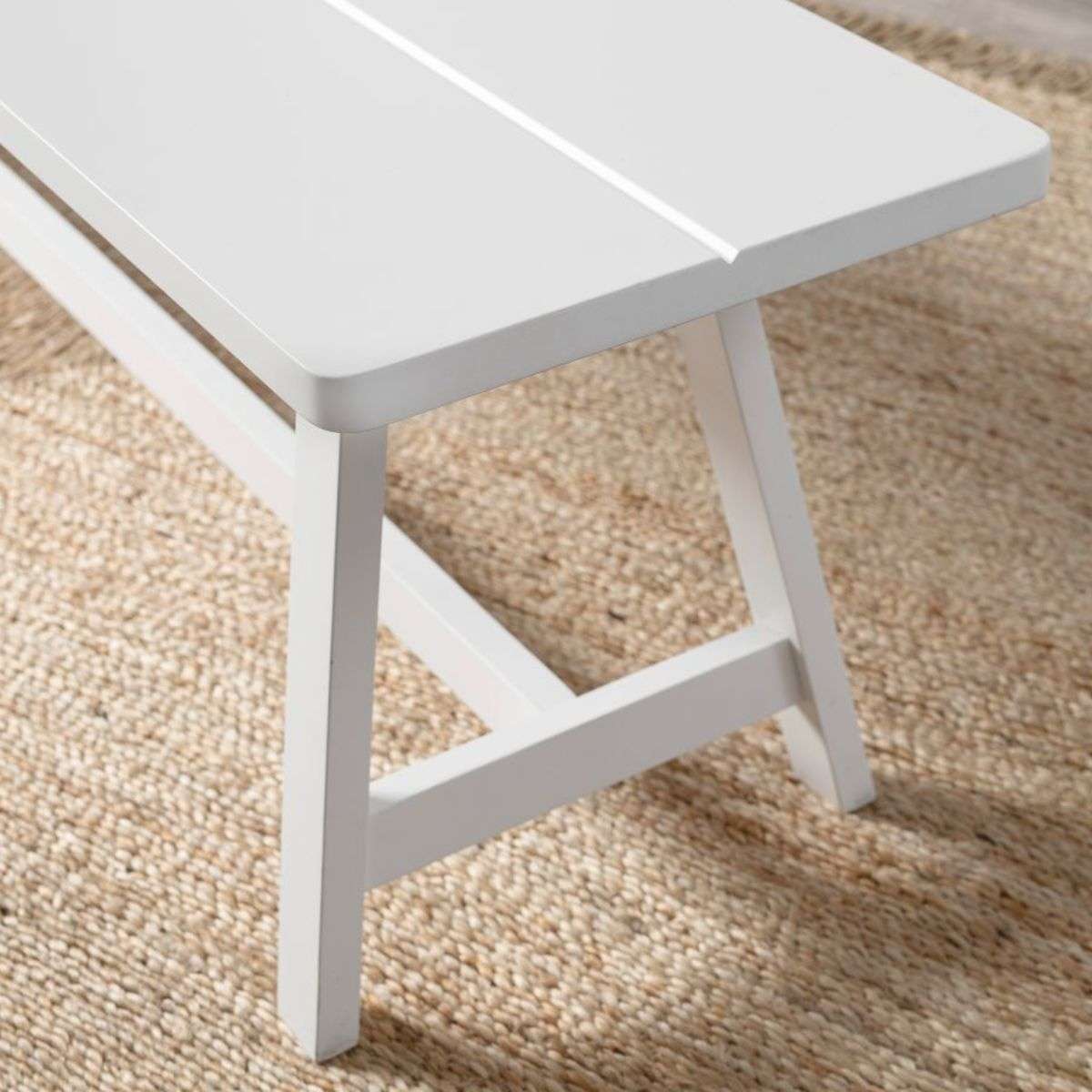 Hamptons Bench Seat - White