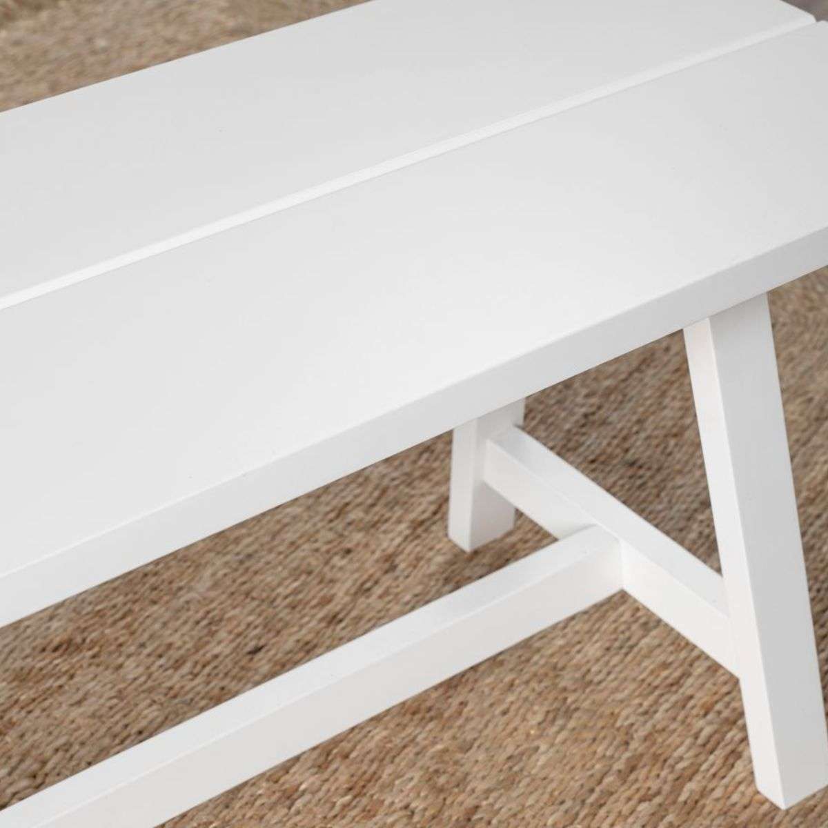 Hamptons Bench Seat - White