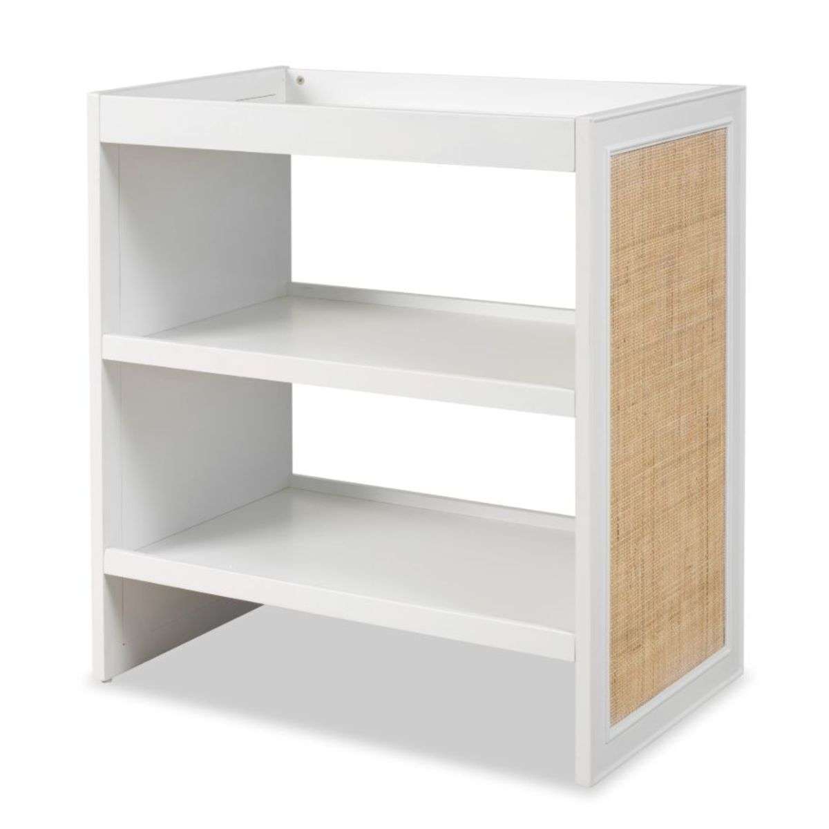 Alexandria Rattan Change Table - White/Natural
