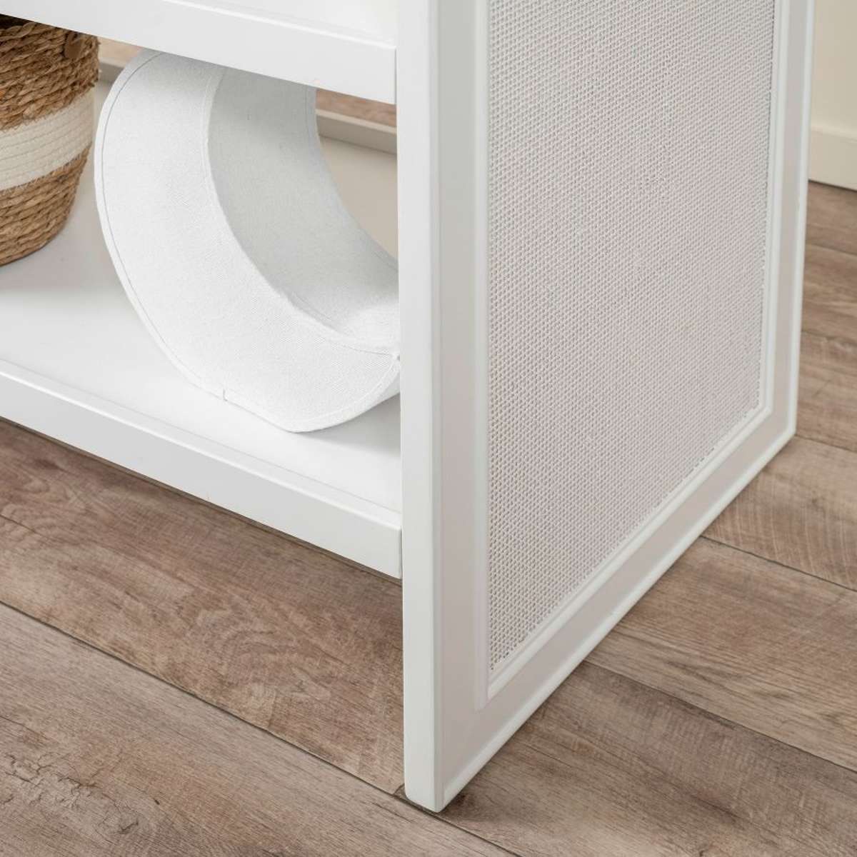 Alexandria Rattan Change Table - White
