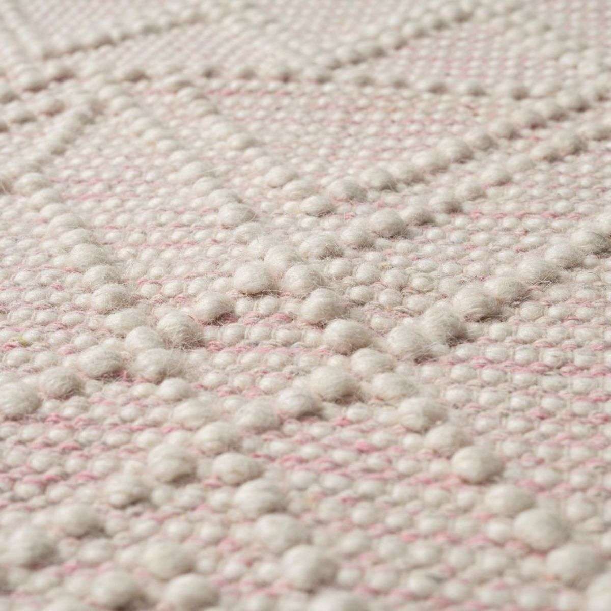 Greta Floor Rug - Natural/Pink - Large