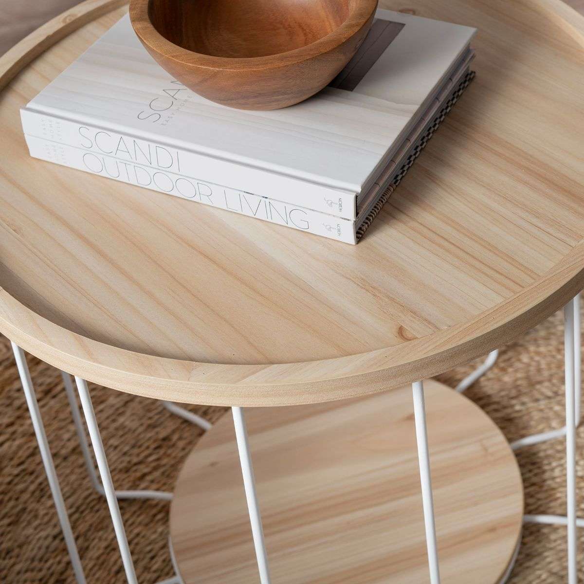 Tennyson Side Table - White - Large