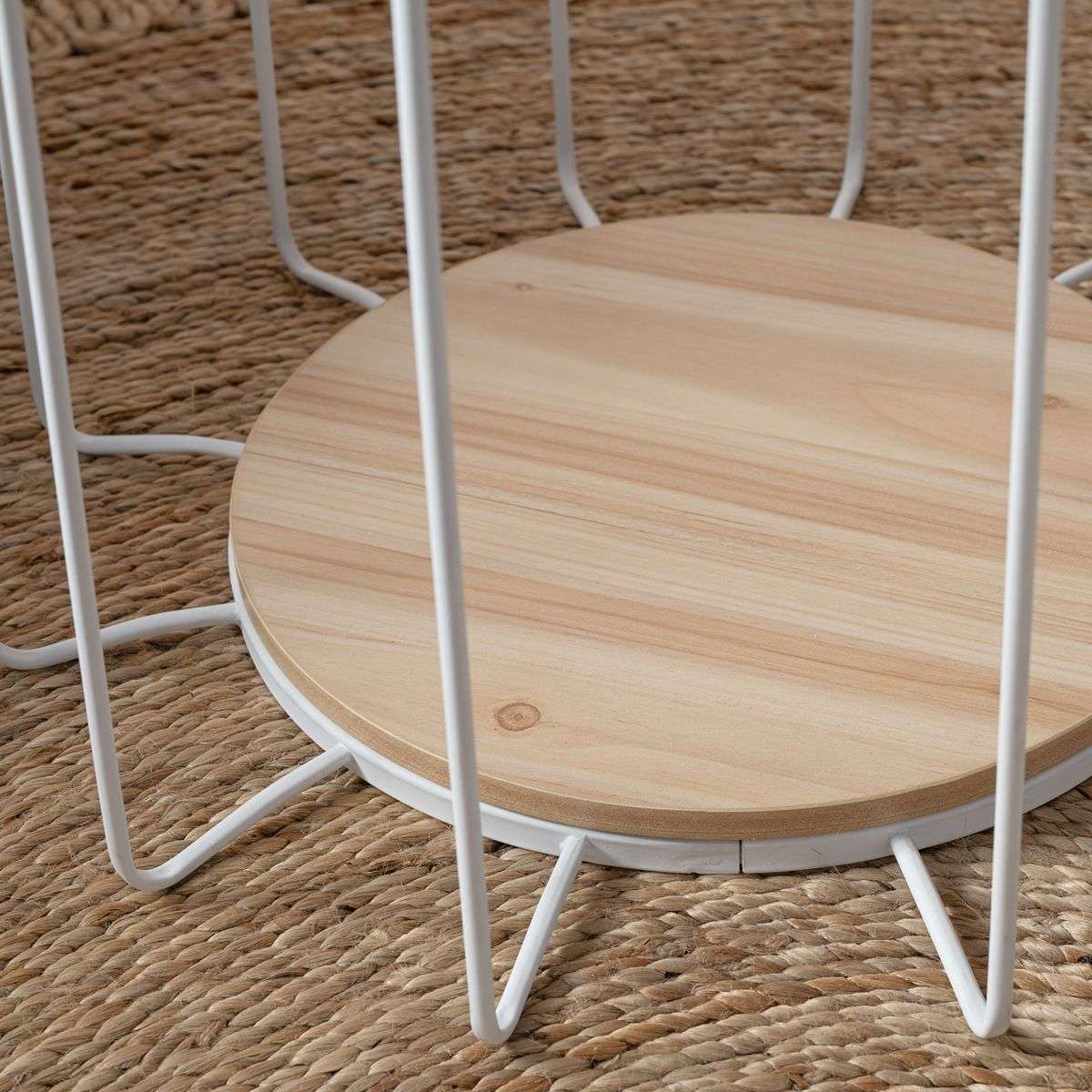 Tennyson Side Table - White - Large